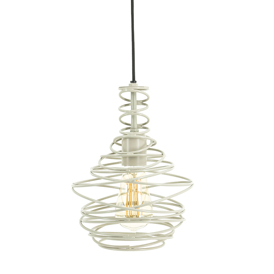 Hängelampe Coil – beige