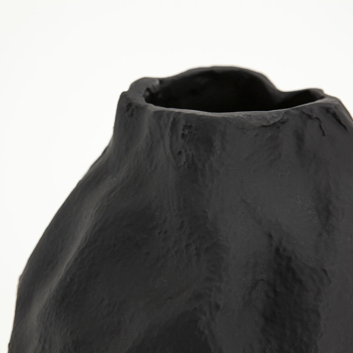 Vase Dent groß – schwarz