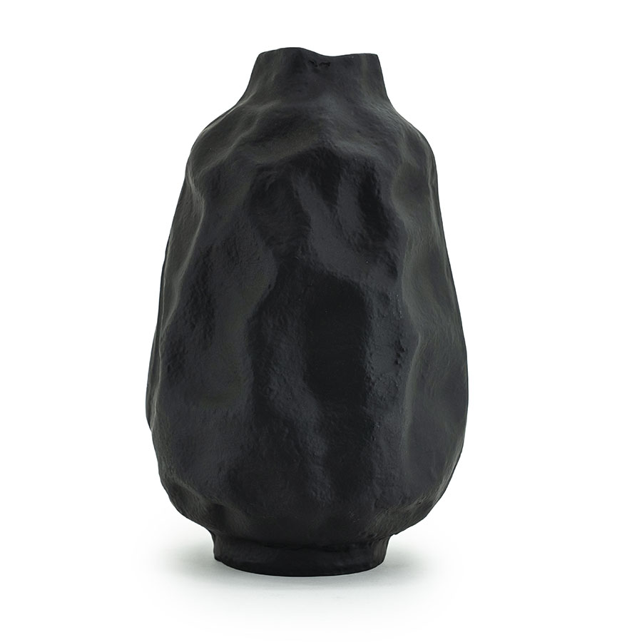 Vase Dent groß – schwarz