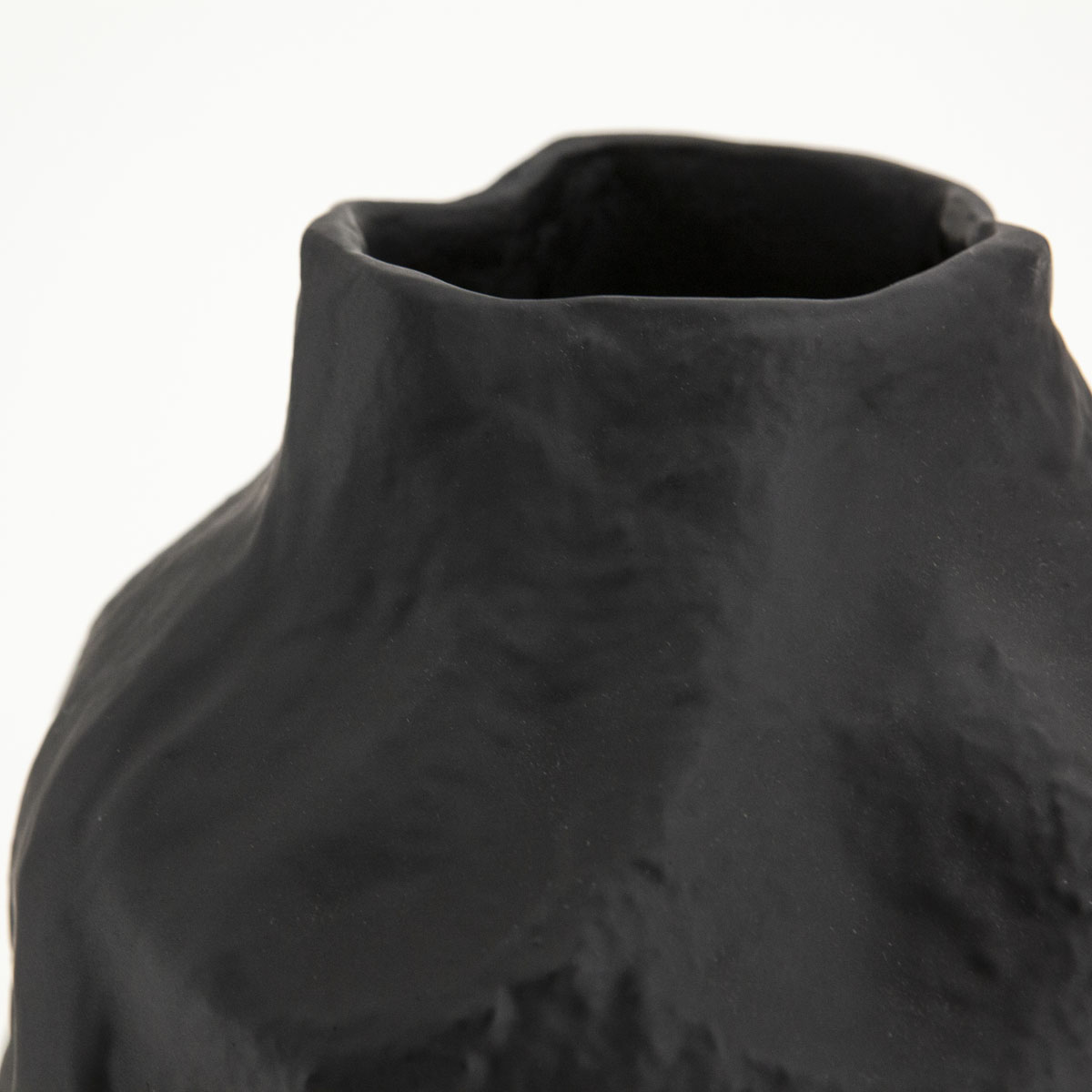 Vase Dent mittel – schwarz