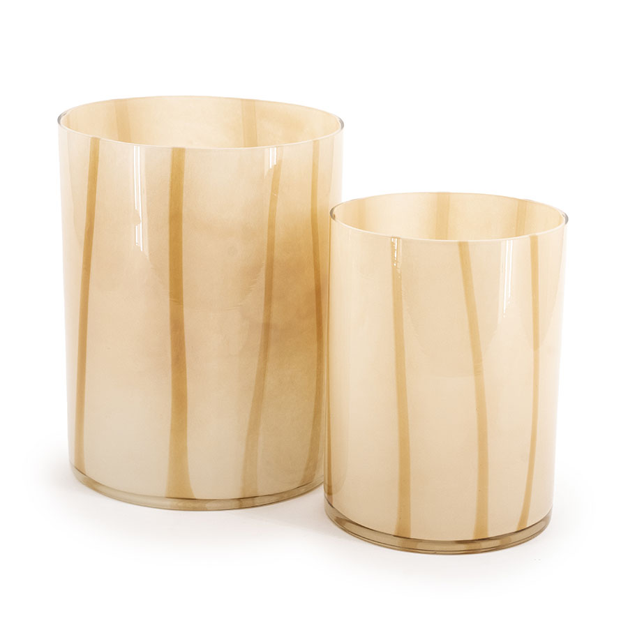 Windlicht Hurricane Niala groß – beige