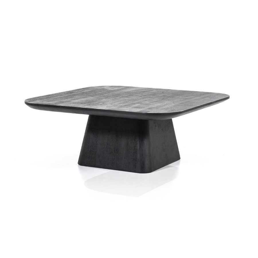 Couchtisch Aron quadratisch 80×80 – schwarz
