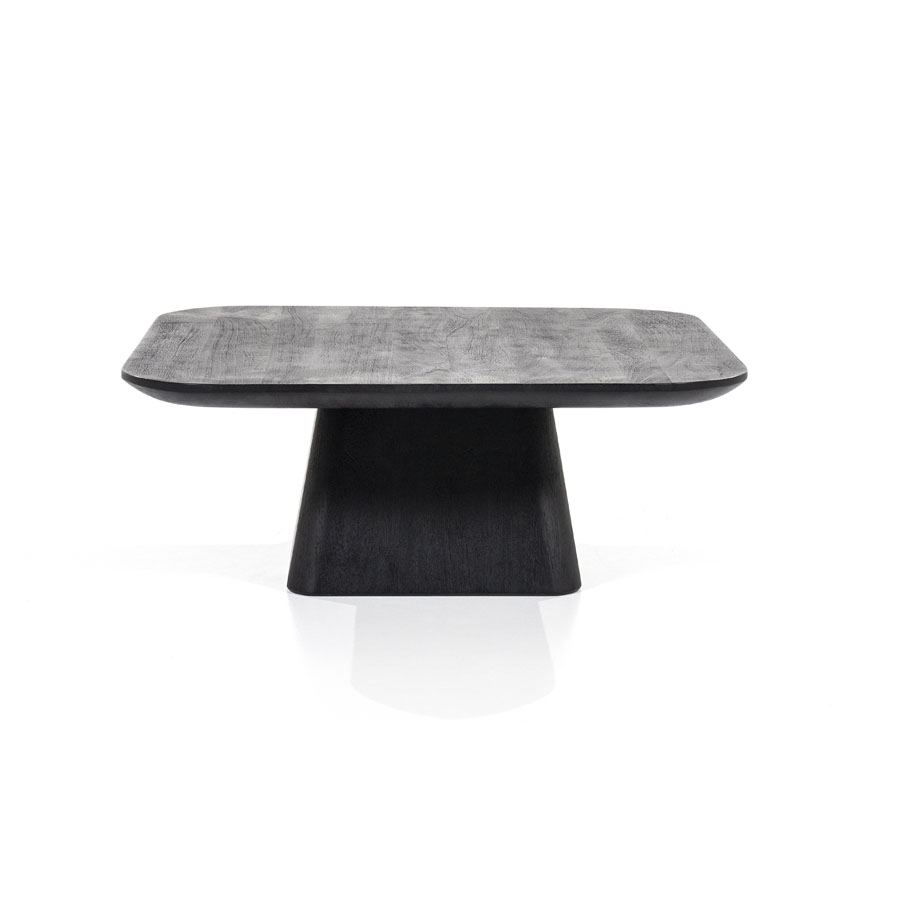 Couchtisch Aron quadratisch 80×80 – schwarz