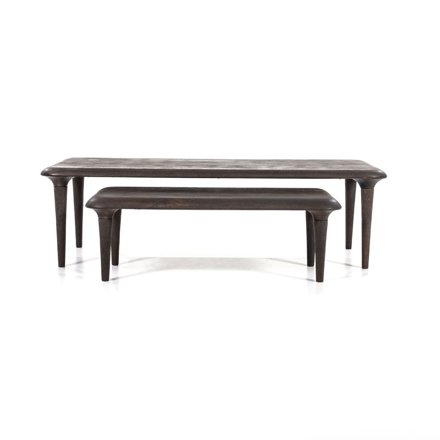 Couchtisch-Set Jiska 130×60 / 90×45 – braun