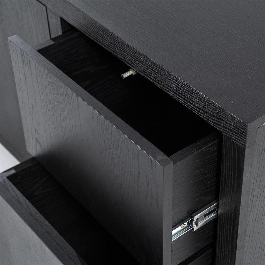 Eleonora-Kommode-Helsinki-200-cm-2-Tueren-2-Schubladen-schwarz-3