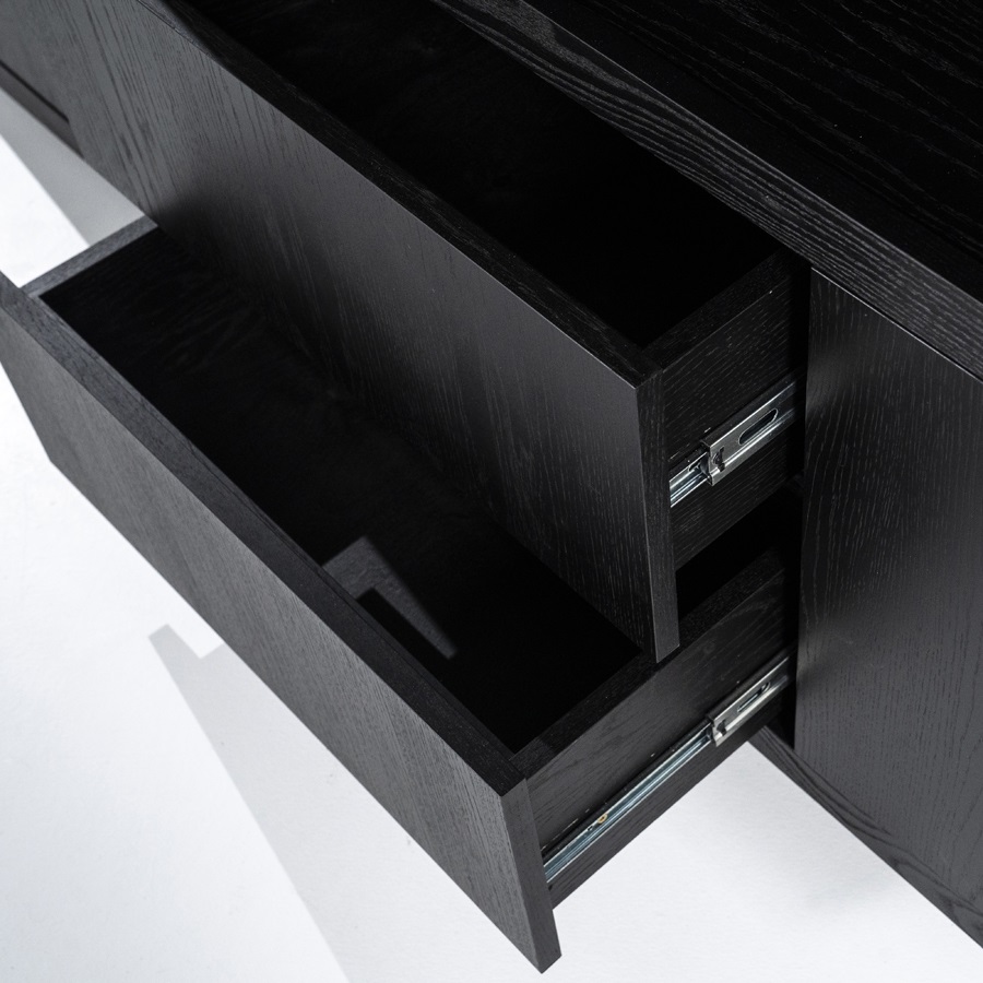Eleonora-Schrank-Helsinki-200x220cm-2-teilig-4-Tueren-2-Schubladen-schwarz-4
