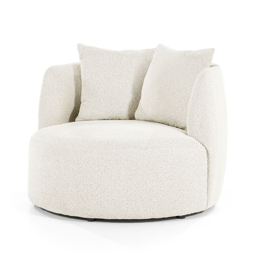 Sessel Louis mit Kissen – beige Spark