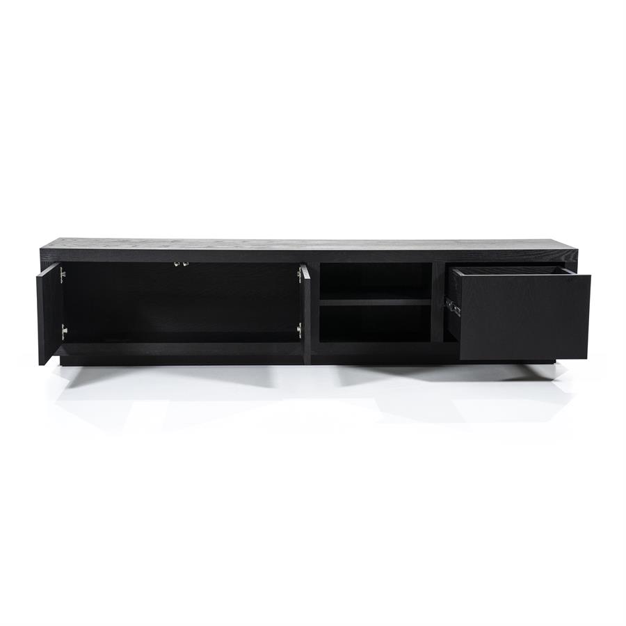 Eleonora-TV-Moebel-Helsinki-200-cm-2-Tueren-1-Schublade-schwarz-2