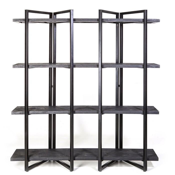 Wandschrank Eddy hoch – schwarz