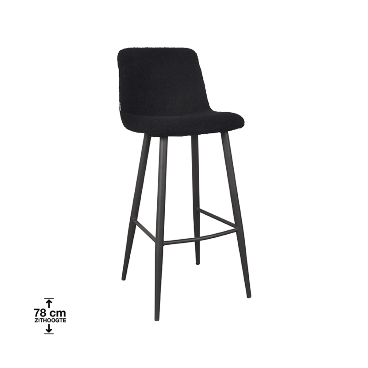 Barstuhl Jep – Schwarz