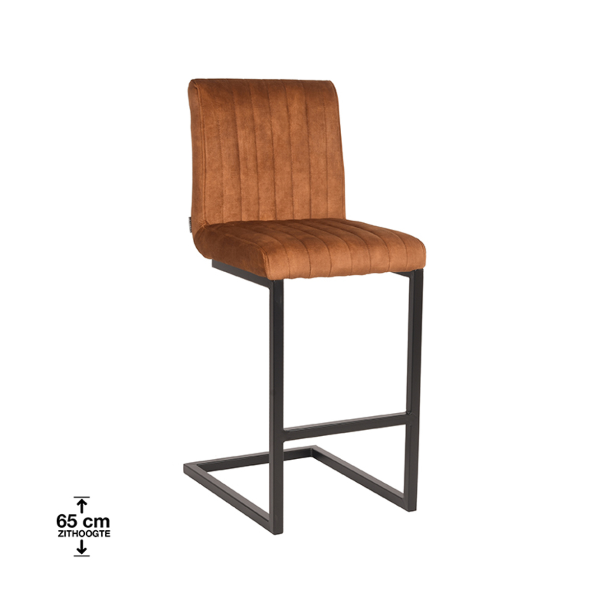 Barstuhl Milo – Samt Ocker