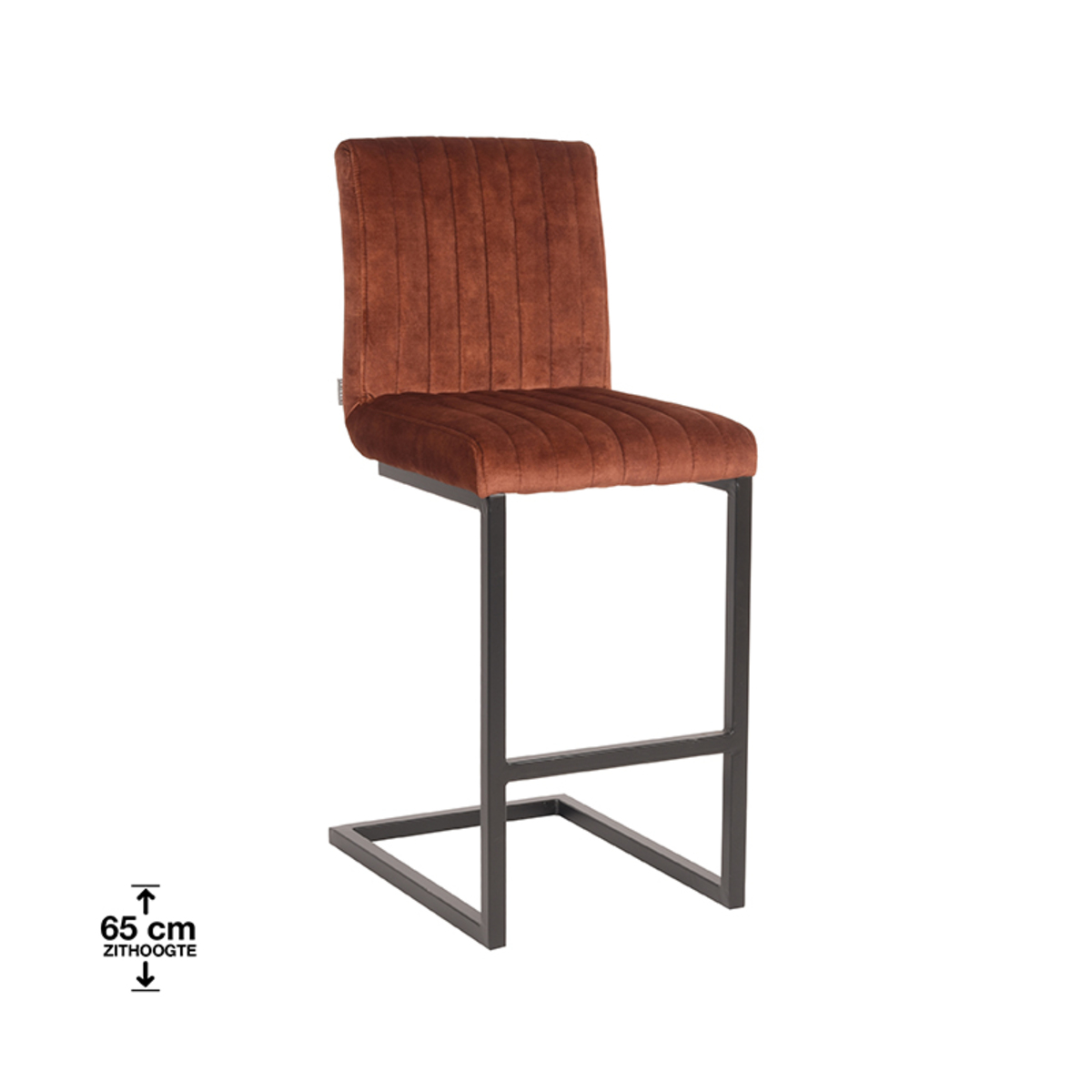 Barstuhl Milo – Samt Rust