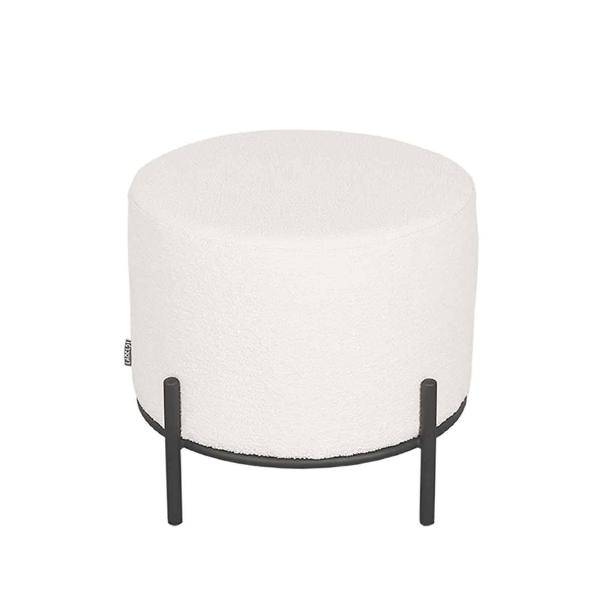Hocker Troy – Boucle Elfenbein