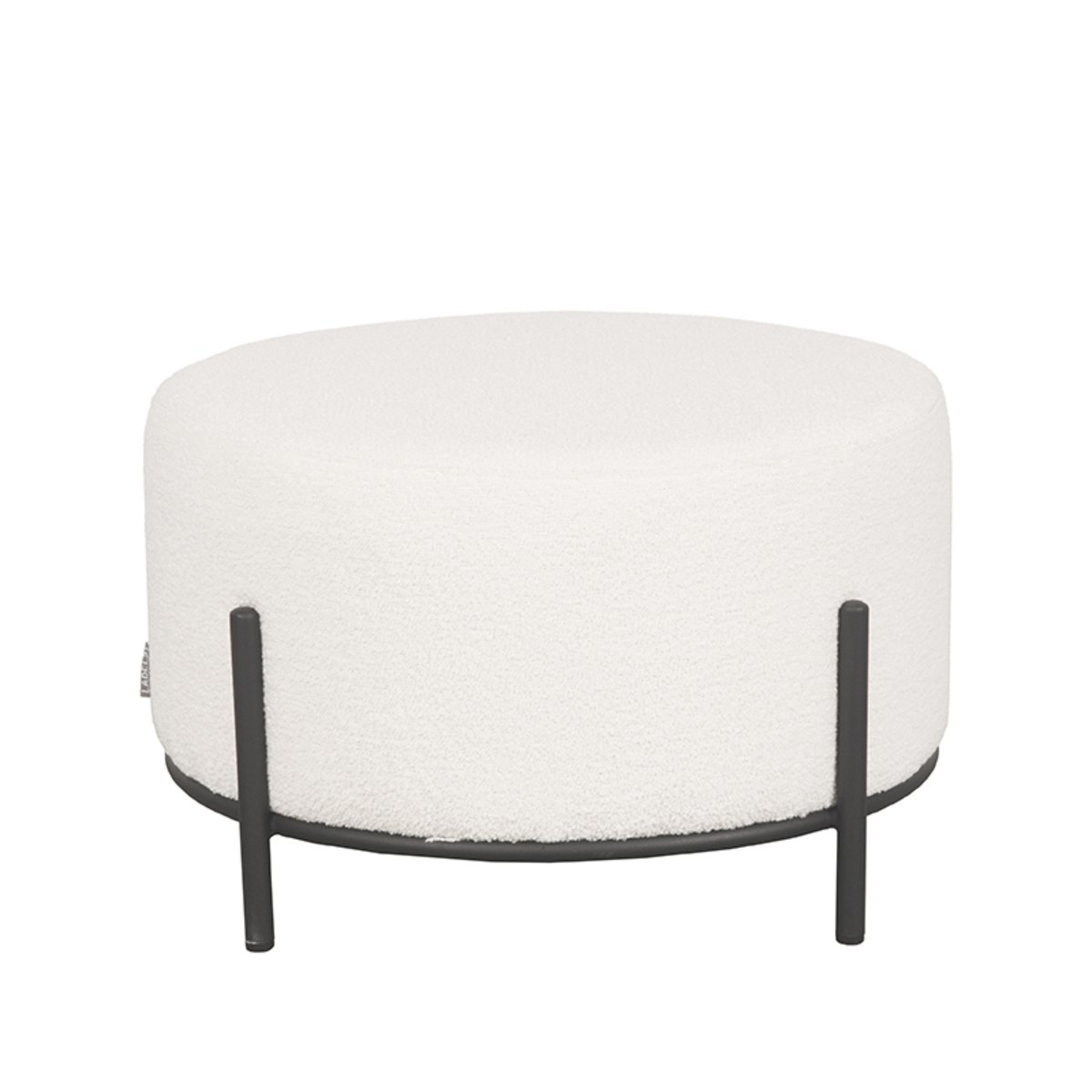 Hocker Troy – Boucle Elfenbein