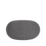 Label51-Hocker-gestrickt-Dunkelgrau
