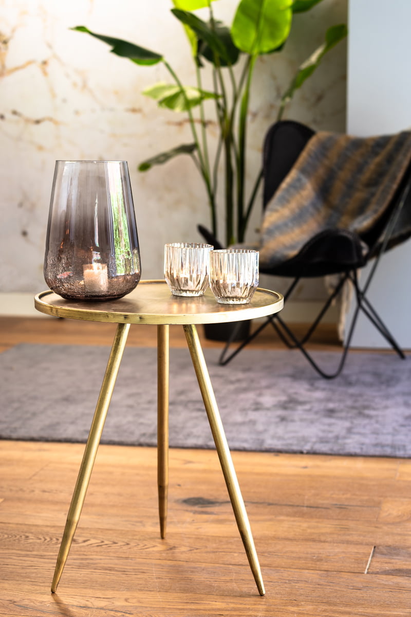 Beistelltisch ENVIRA antik Gold