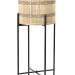 Light-Living-Blumentopf-deko-auf-Staender-O31x825-cm-CORAZO-natural-schwarz
