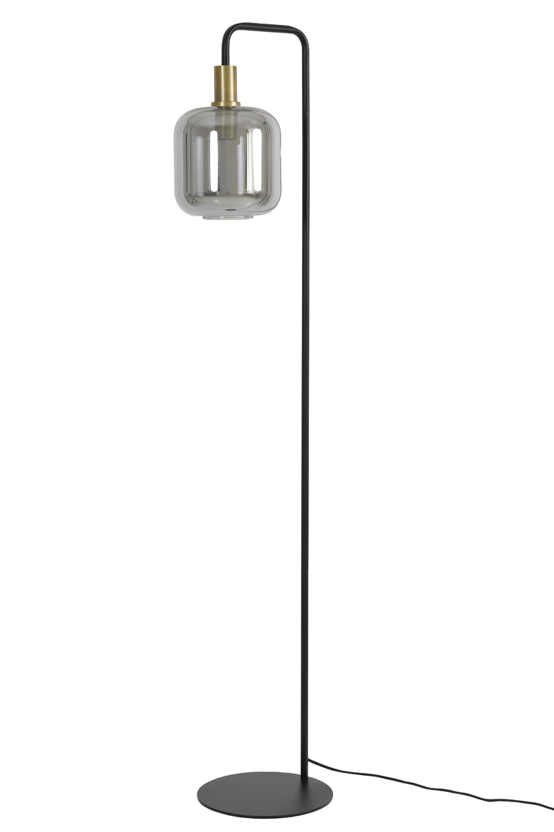 Light-Living-Stehlampe-LEKAR-antik-Bronze-Rauchglas-3