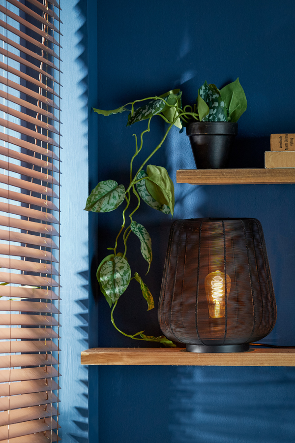 Wandlampe MATAKA dunkelbraun