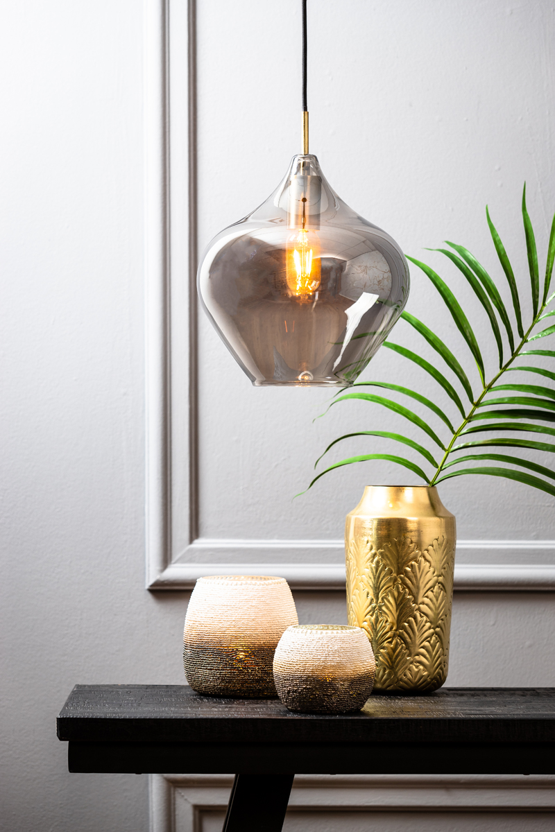 Hängelampe RAKEL antik Bronze + Rauch