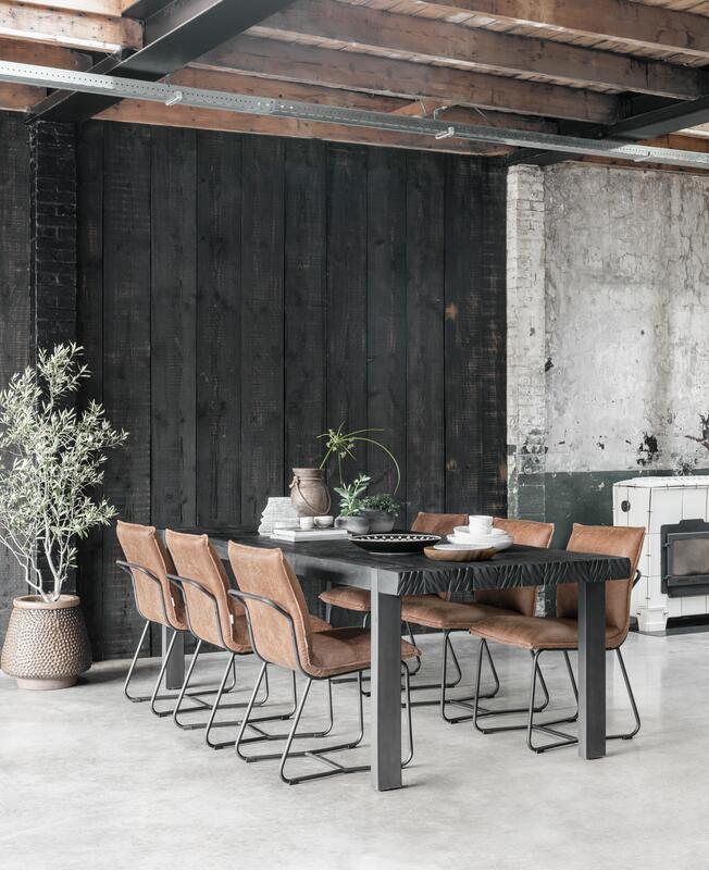 Esszimmertisch Timeless Black Beam Teakholz