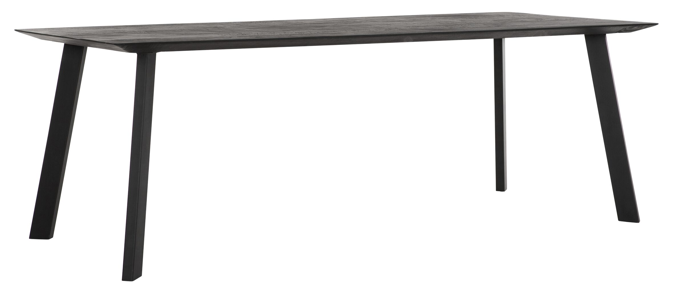 Esszimmertisch Timeless Black Shape Teakholz