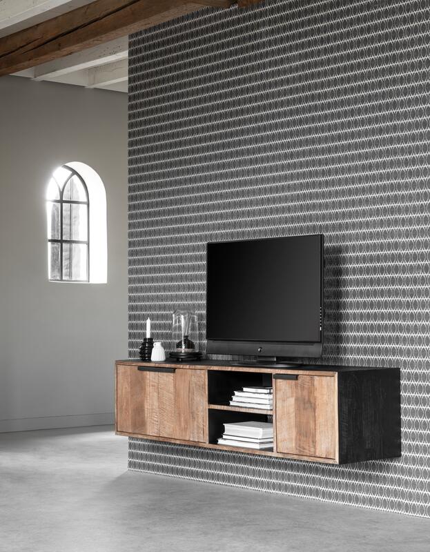 Hängeschrank Cosmo No.1 Medium 3 Türen 2 offene Fächer