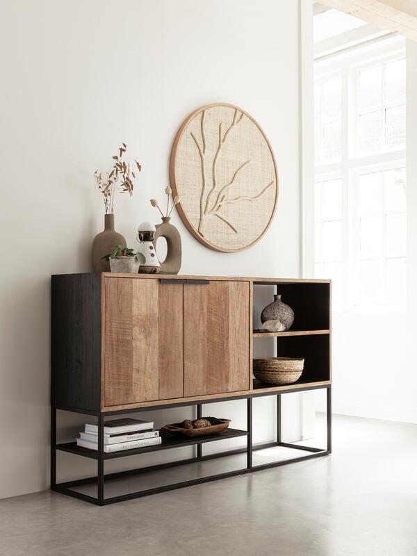 Kommode Cosmo No.1 Klein 2 Türen 2 offene Fächer