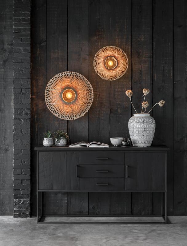 Kommode Timeless Black Beam Teakholz