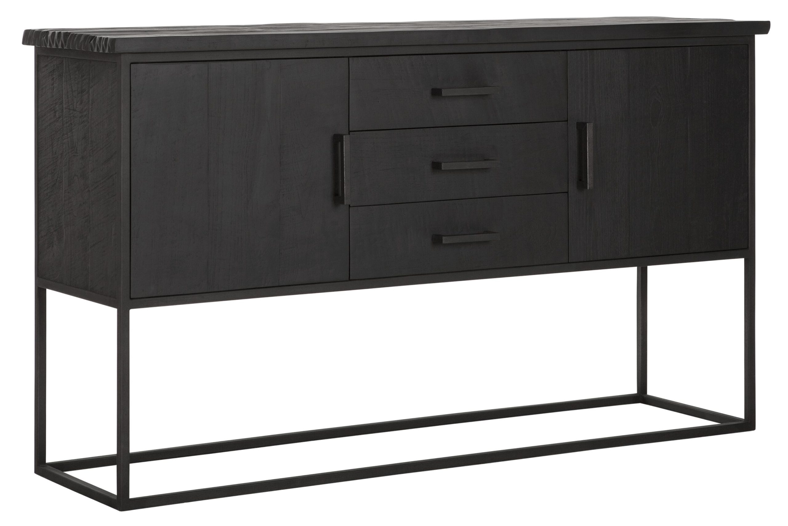 Kommode Timeless Black Beam Teakholz