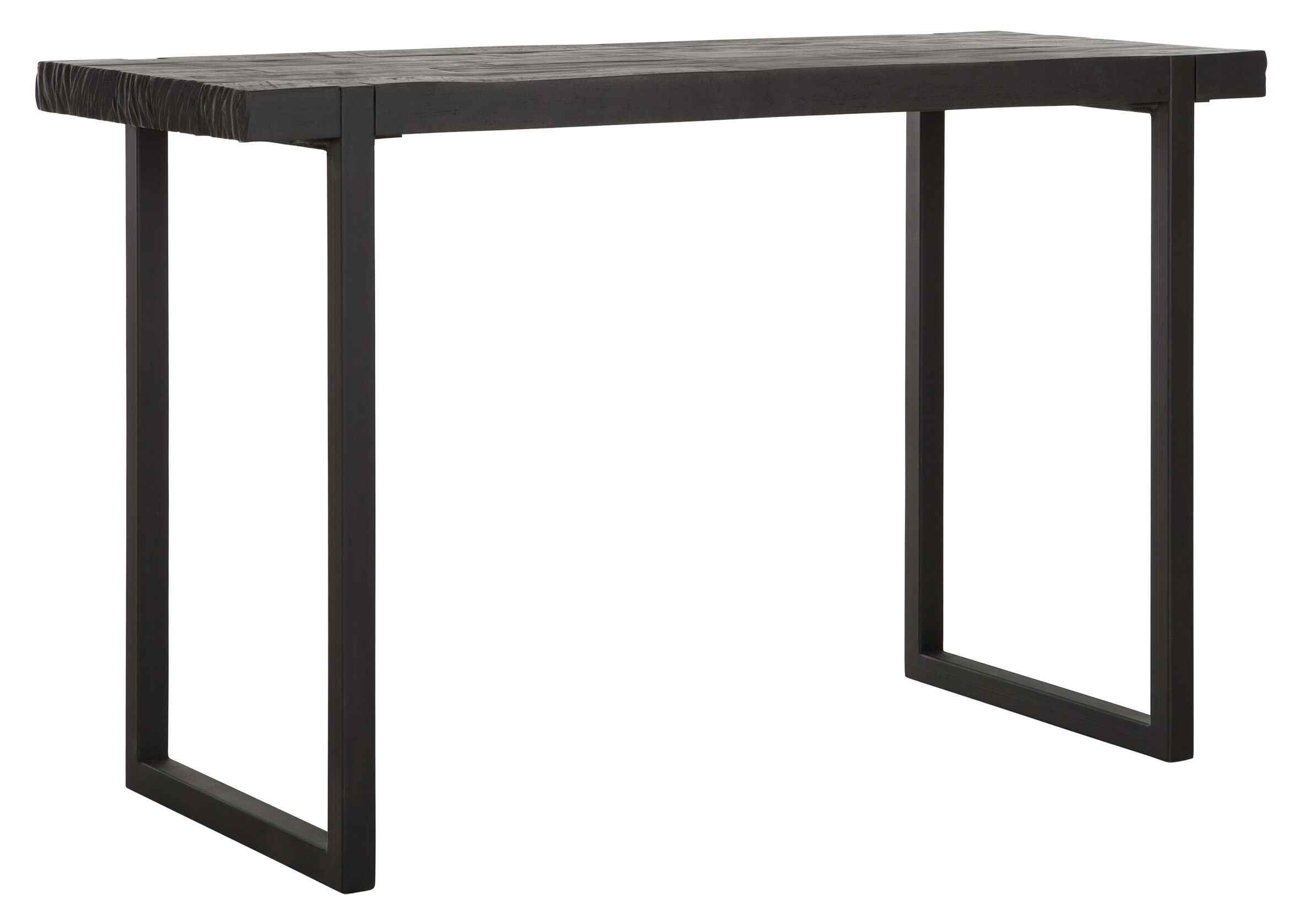 Schreibtisch Timeless Black Balken Teakholz