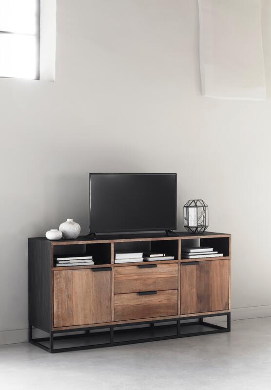 DTP-Home-Tv-Schrank-Cosmo-No3-High-2-Tueren-2-Schubladen-3-offene-Faecher-2