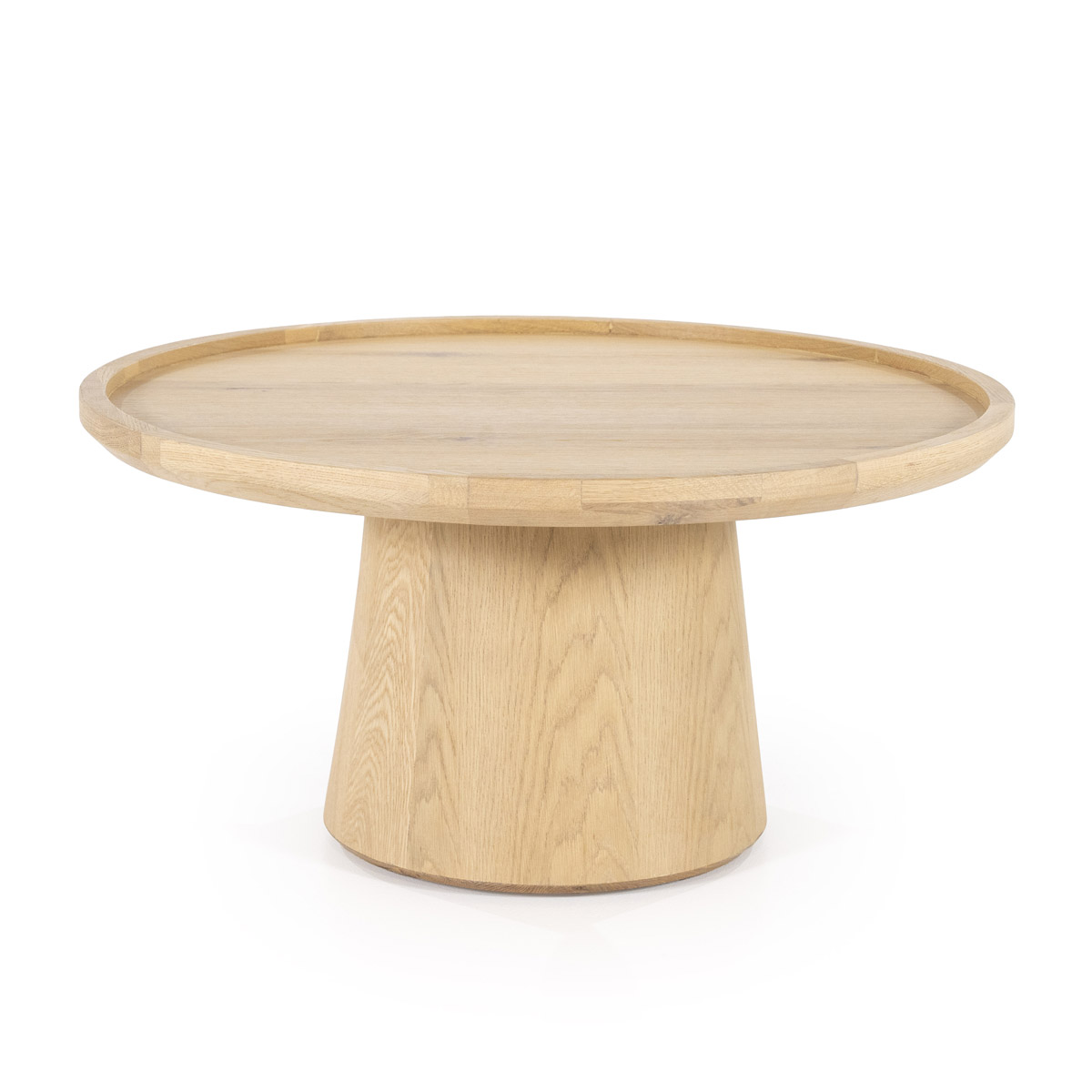 Couchtisch Leia Rund Helles Holz