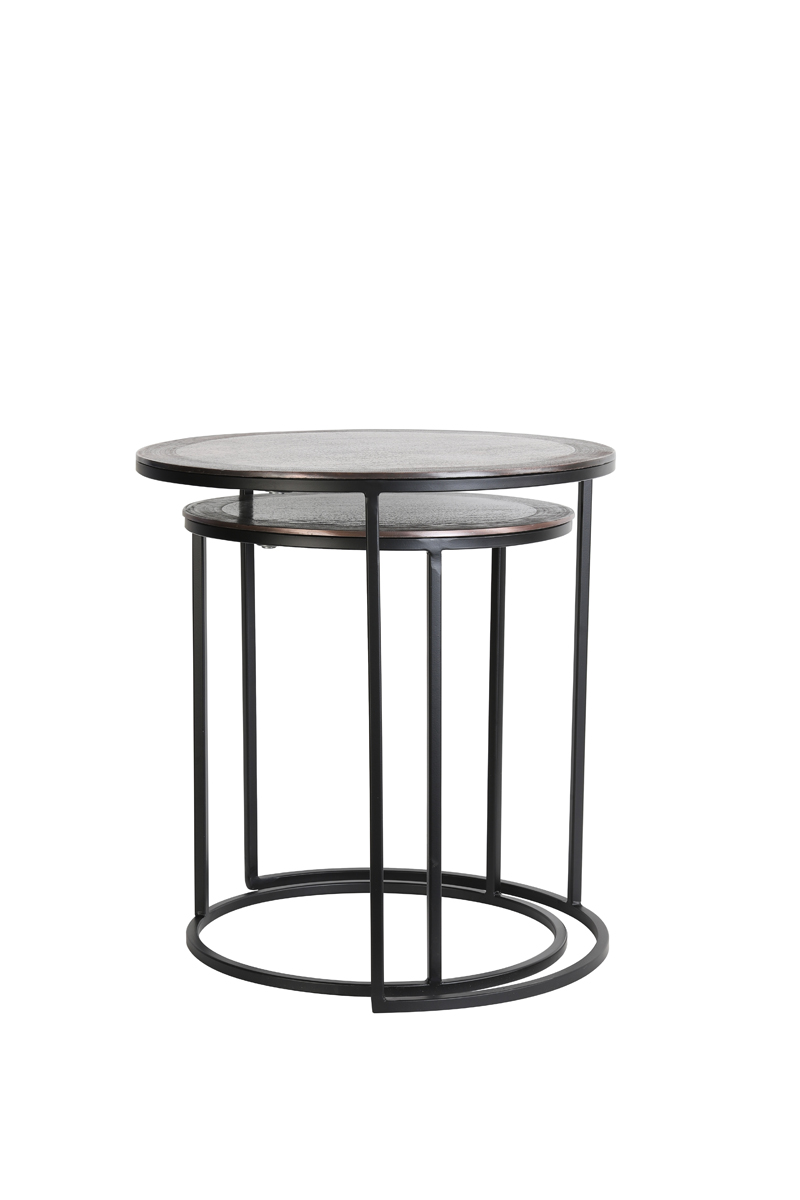 Light-Living-Beistelltisch-2er-Set-TALCA-antik-Kupfer-schwarz-3