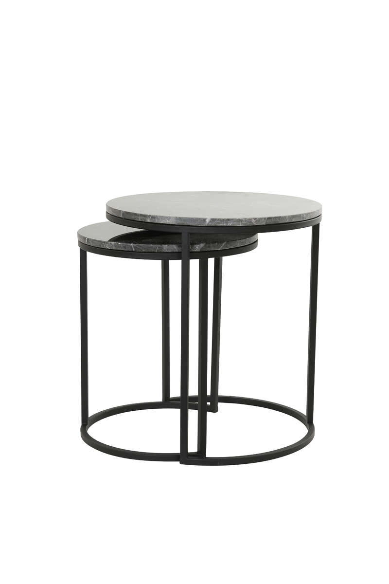 Light-Living-Beistelltisch-ALFIO-braun-Marmor-schwarz-4