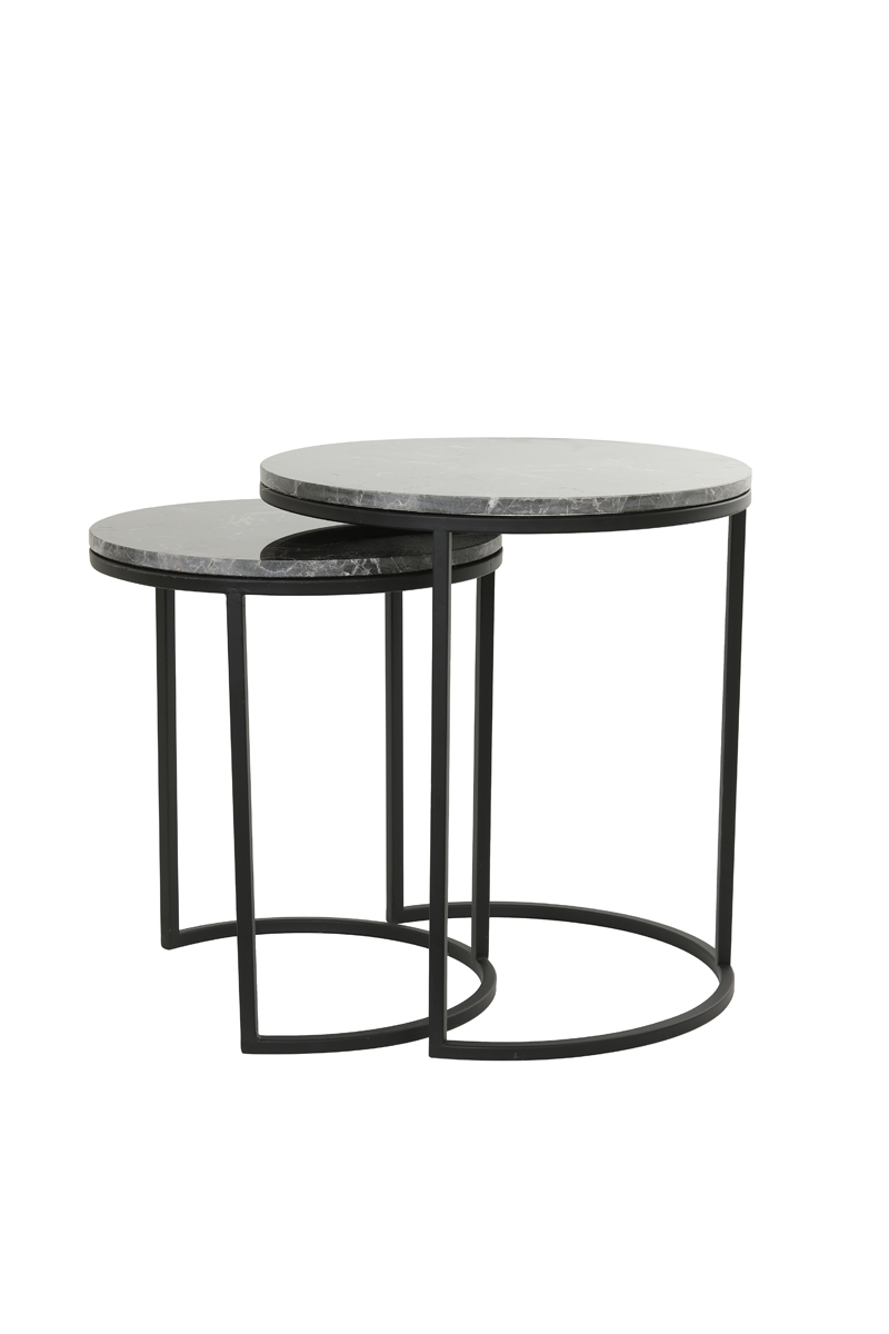 Light-Living-Beistelltisch-ALFIO-braun-Marmor-schwarz-5