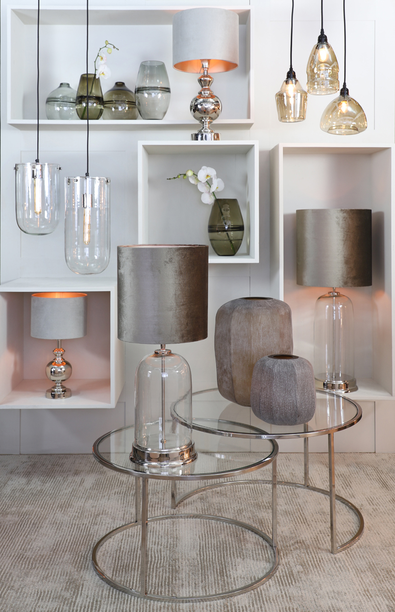 Couchtisch 2er Set DUARTE Nickel