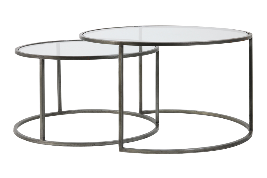 Couchtisch DUARTE Vintage Zinn