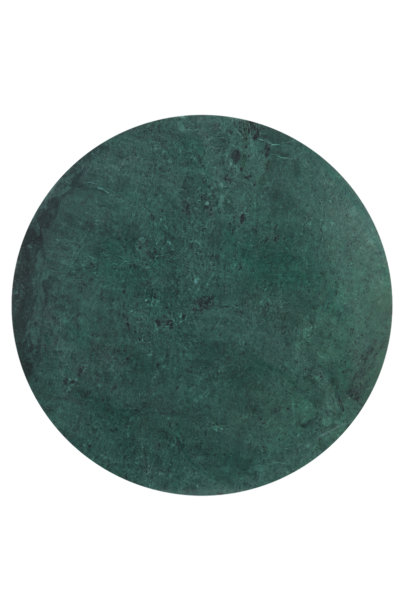 Couchtisch RICKERD grün Marmor – antik Bronze
