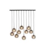 Light-Living-Hangeleuchte-10L-SUBAR-mattschwarz-smoke