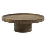 Light-Living-Schale-auf-Fus-CALETA-dunkelbraun-matt