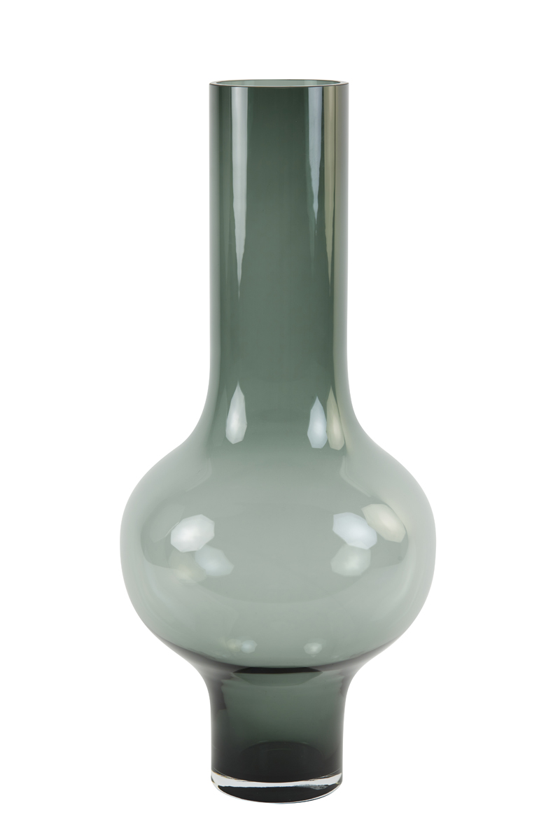 Vase KAELA Glas grau