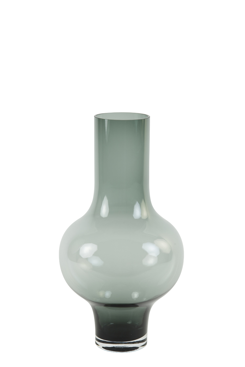 Vase KAELA Glas grau