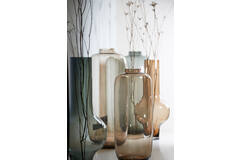 Vase KEIRA Glas grau