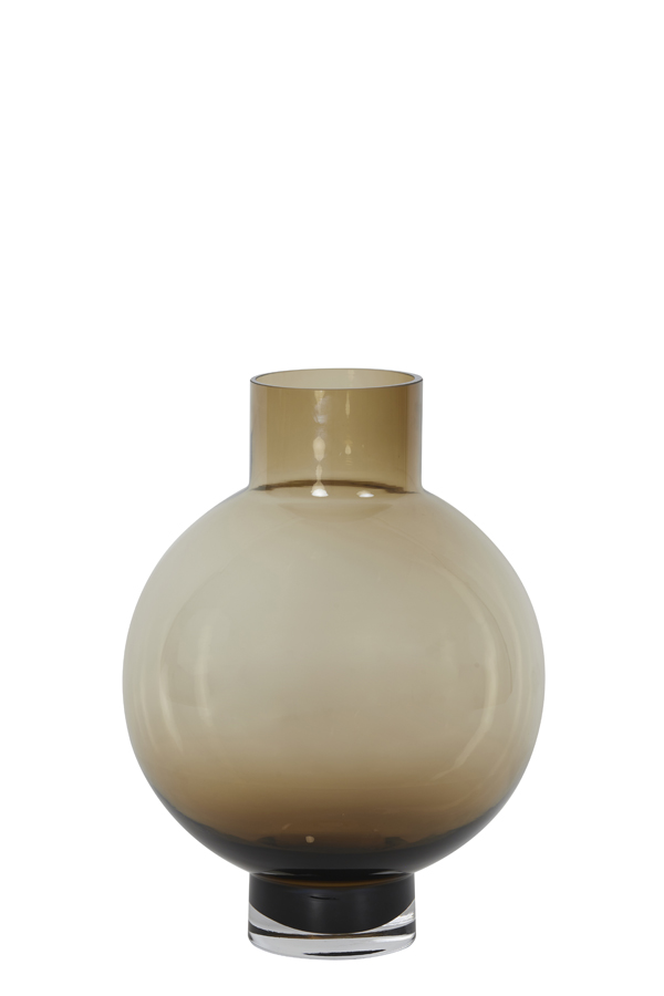 Vase KEISHA Glas braun