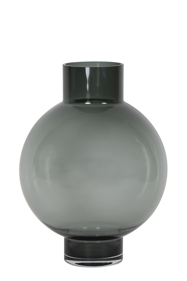 Vase KEISHA Glas grau