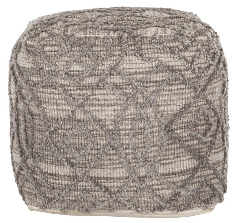 Hocker Angel Natur Grau