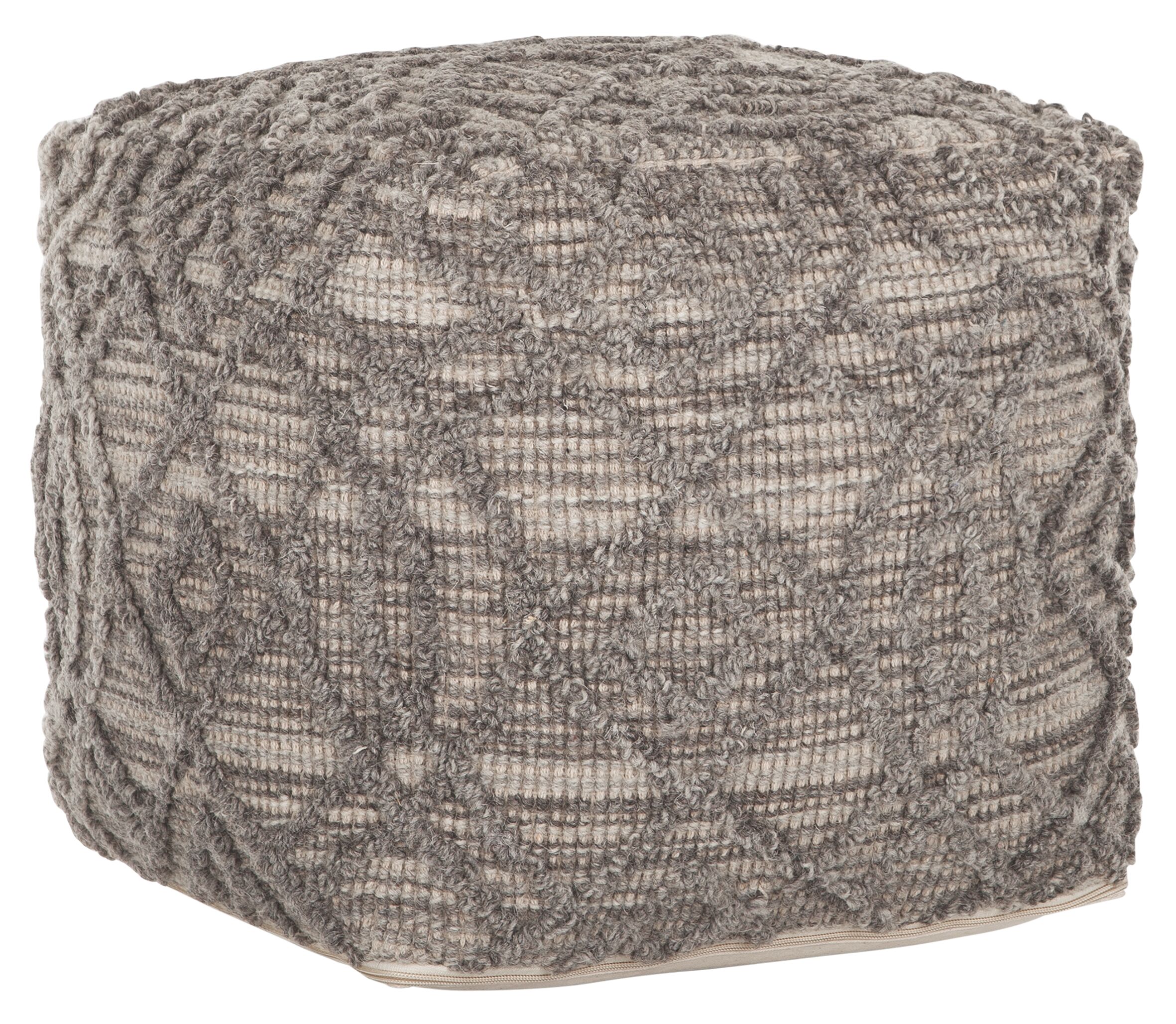 Hocker Angel Natur Grau