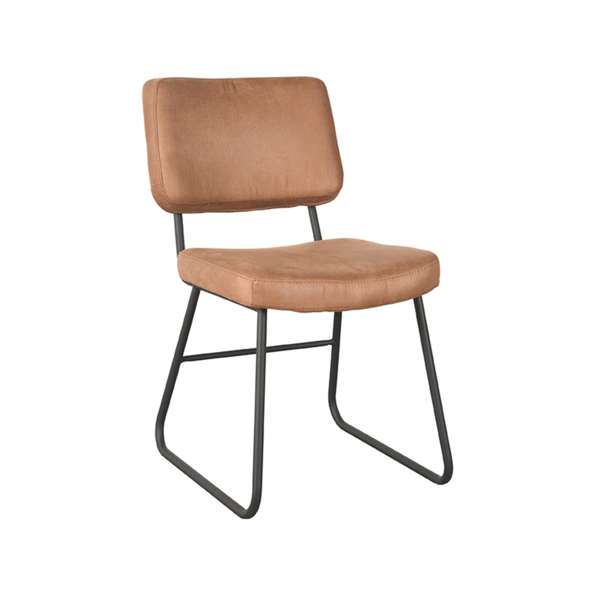 Esszimmerstuhl Noah – Wildleder Cognac