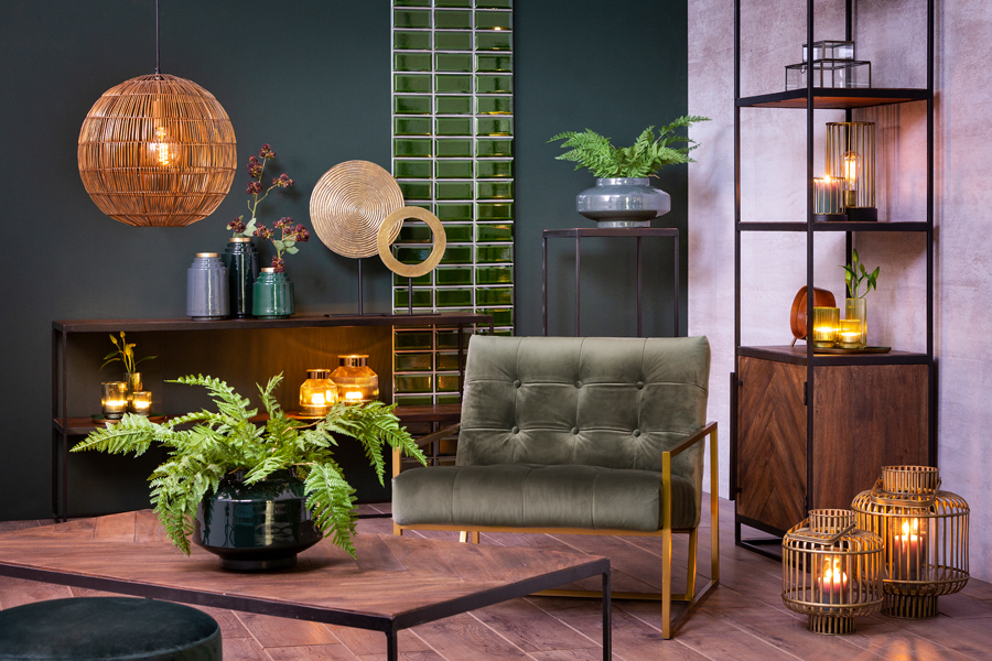 Couchtisch CHISA  braun – schwarz